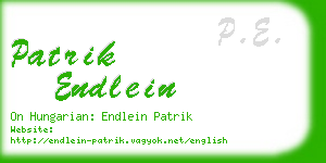 patrik endlein business card